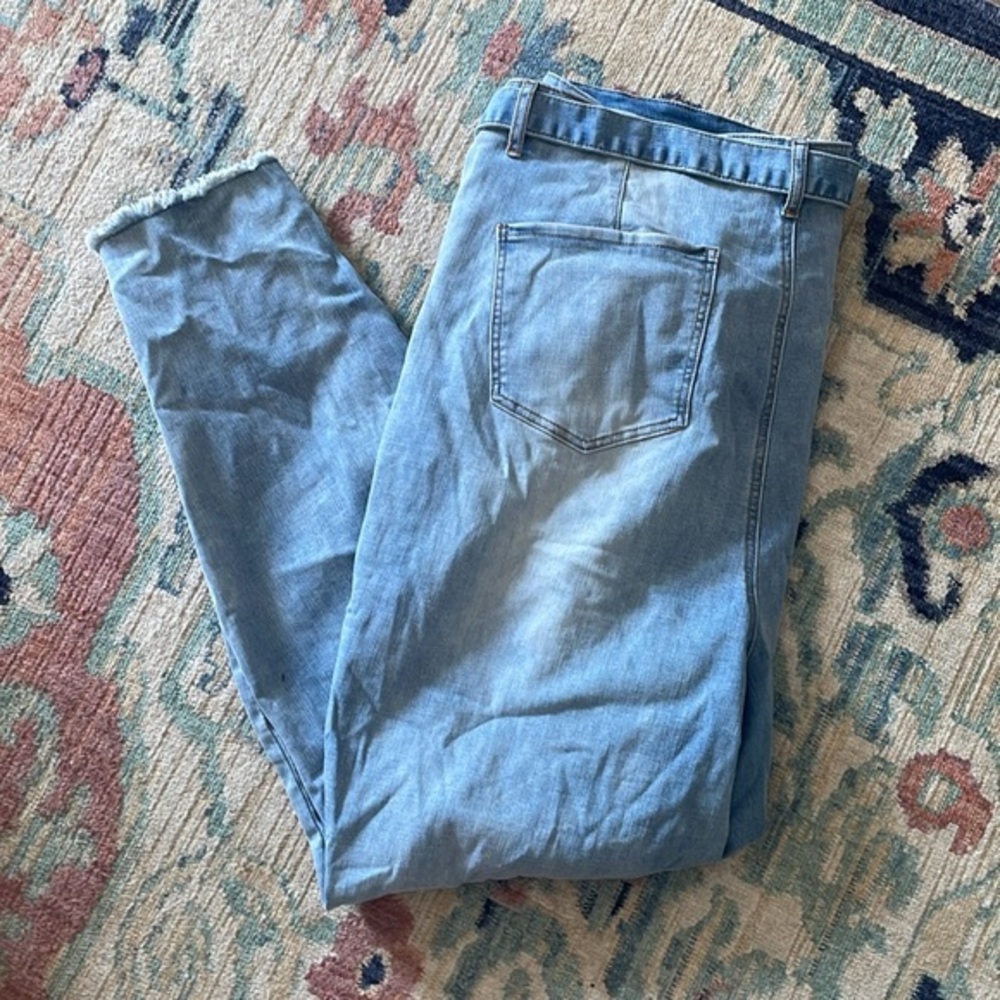 Fashion to Figure tie waist skinny jeans